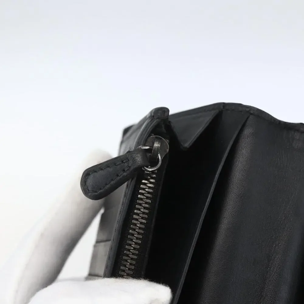 Berluti Leather Long Wallet Dark Brown